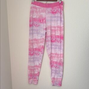 Juicy Couture Pink and Purple Tie-Dye Lounge Joggers | L